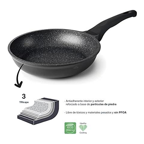24118 - Padella Eco-Stone, padella antiaderente a triplo strato, in alluminio pressofuso - Foto 2