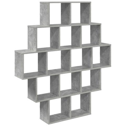 Scaffale da parete Grigio Cemento 120 x 20 x 136 cm - Foto 1