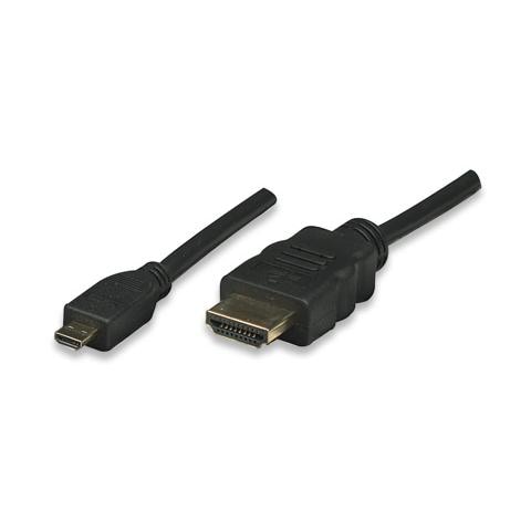 ICOC HDMI-4-AD1 Cavo HDMI Highspeed con Ethernet 1.4 A M / Micro D M 1m - Foto 2