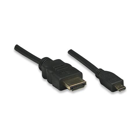 ICOC HDMI-4-AD1 Cavo HDMI Highspeed con Ethernet 1.4 A M / Micro D M 1m - Foto 1
