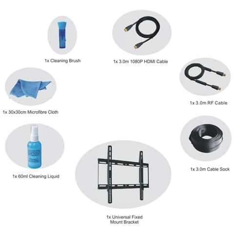 Kit Supporto da parete per TV 23"-47" Portata max 75 kg Colore Nero - Foto 4