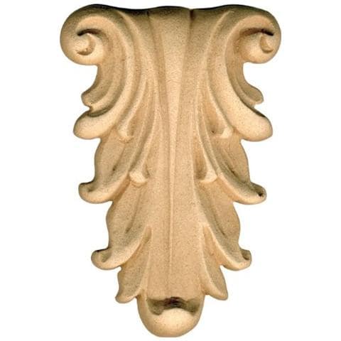 Fregio per Mobili in Pasta di Legno finitura Grezza 70x100 mm art. 03.4866 - Foto 2