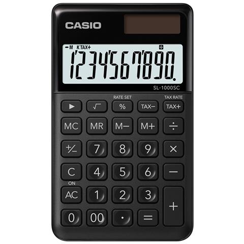 SL-1000SC-BK Calcolatrice Tascabile, Nero - Foto 1