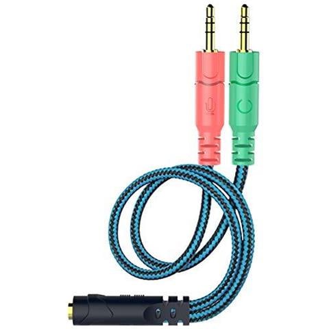 Adattatore Cavo Auricolare Splitter 1 Femmina A 2 Maschio Jack Per Pc - Foto 3