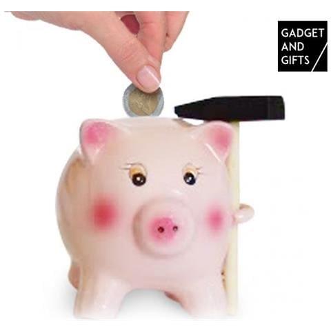 Maialino Salvadanaio In Ceramica Con Martello H3515122 - Foto 1