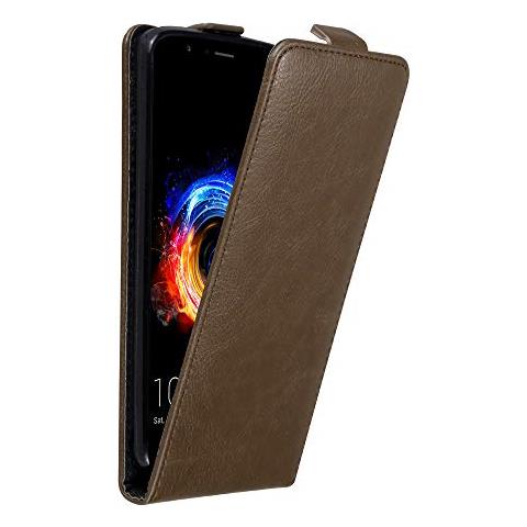 Custodia Compatibile Con Honor 8 Pro In Bruno Caffè - Coperchio Protettivo In Design Flip Con Chiusura Magnetica - Foto 1