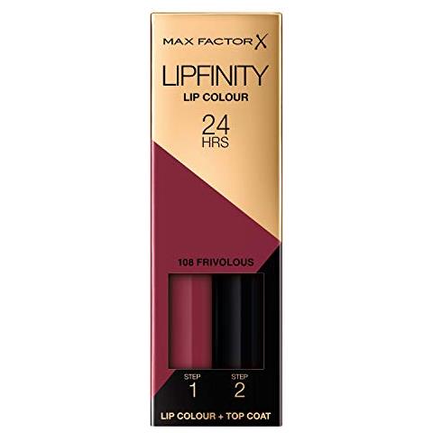 Lipfinity Lip Colour Rossetto Lunga Durata E Gloss Idratante Con Applicazione Bifase, 108 Frivolous, 2.3 Ml E 1.9 G - Foto 4