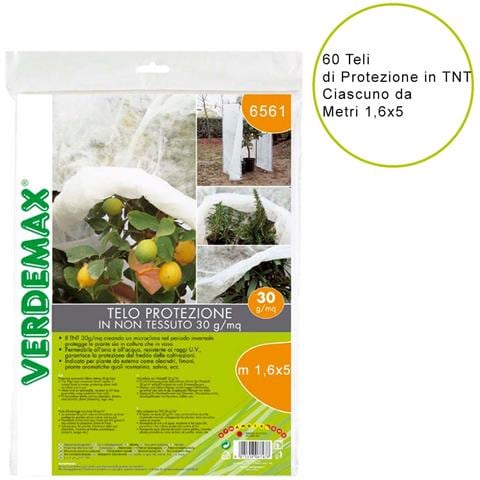 60 Teli Di Protezione Per Piante Da Esterno Oleandri Limoni Piante Aromatiche In Tnt 30 Gr/mq Ciascuno Metri 1,6x5 - Foto 2
