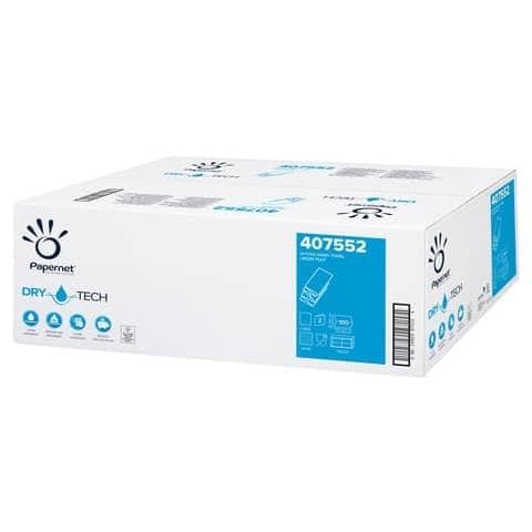 Asciugamani Interfogliati Piegati A W 2 Veli - 32x20,3 Cm - Bianco Conf. 20 Fascette Da 100 Pezzi - 407552 - Foto 1