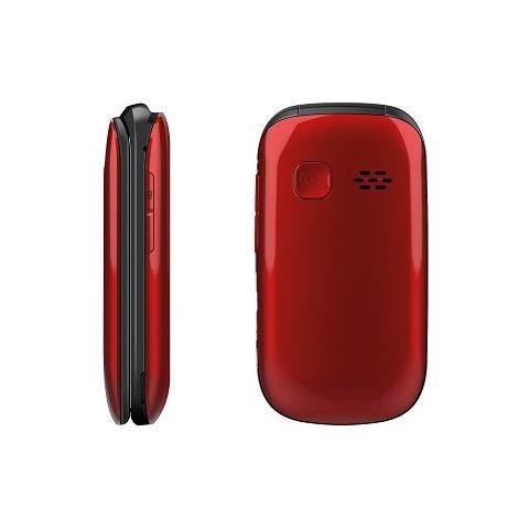 Focus Senior Phone Display 2.8" con Tasti Grandi + Tasto SOS Bluetooth Colore Rosso - Europa - Foto 2
