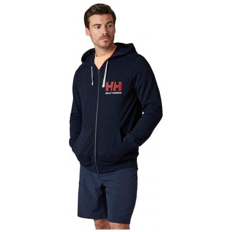Logo Full Zip Hoodie Felpa Aperta Con Cappuccio Uomo Taglia S - Foto 1