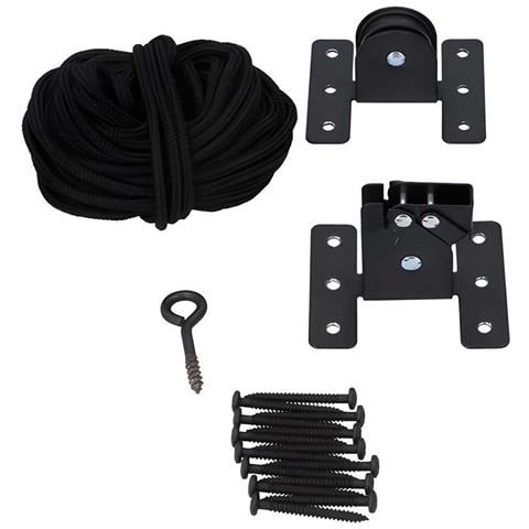 Sollevatore Per Biciclette Con Fissaggio A Soffitto, Carico Massimo 20 Kg, Kit Completo, Nero - Foto 9