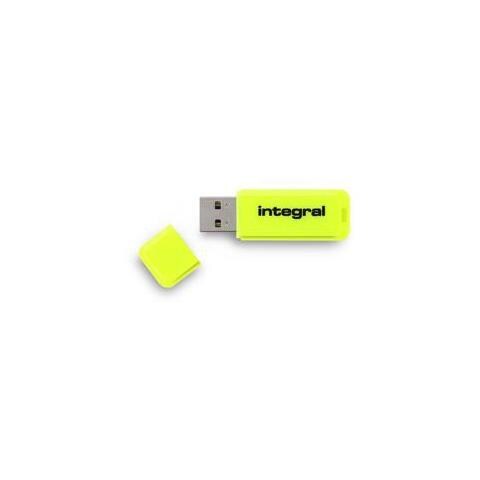 8GB Neon USB Flash Drive, USB 2.0, Type-A, 0 - 60 °C, Giallo, Windows ME / XP / Vista / 7 Mac OS 8.6+ / 9.0+ / OS X Linux v2.4.0 + - Foto 1