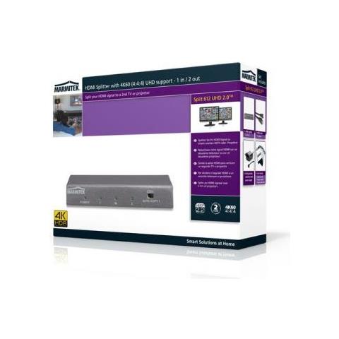 Split 612 Uhd 2.0 Splitter Hdmi 4k 1 In 2 Out Nero - Foto 5