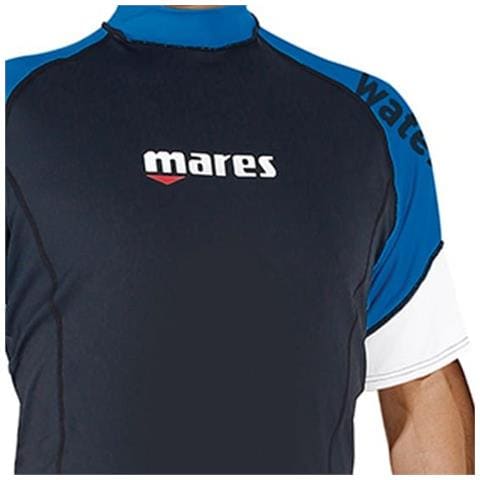Rash Guard Loose Fit Manica Corta Uomo 5 Nero / blu - Foto 3