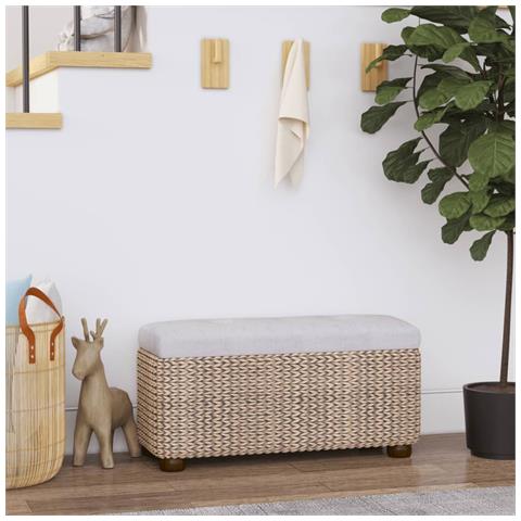 Panche Portaoggetti 2 Pz Con Cuscino Grigio 69 Cm Tifa - Foto 6