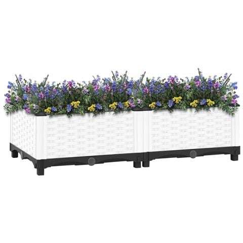 Fioriera Rialzata 80x40x23 Cm In Polipropilene - Foto 2