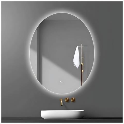 Porta Doccia Scorrevole Slide Per Box Nicchia Due Ante Cristallo Temprato *** Misure : 60x80 Cm, Tonalità : Dimmerabile 2700-4500-6500k - Foto 1