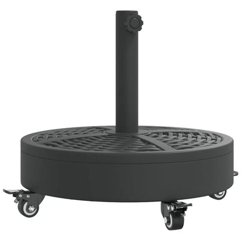 Base per Ombrellone con Ruote per Pali Ø38/48 mm 27 kg Rotonda - Foto 2