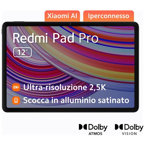 Redmi Pad Pro Wi-Fi 128GB 6GB Ram Display 12.1" Qualcomm Snapdragon (Wi-Fi 6 802.11ax) Android 14 Graphite Gray - Foto 1