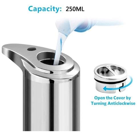 Dispenser Automatico Dosatore Gel Sapone Mani Ir Sensore Senza Toccare 250ml - Foto 3