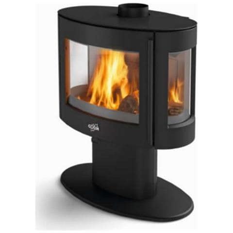 Stufa A Legna In Ghisa Coggia Nera Da 9kw - 388142000053 - Foto 1