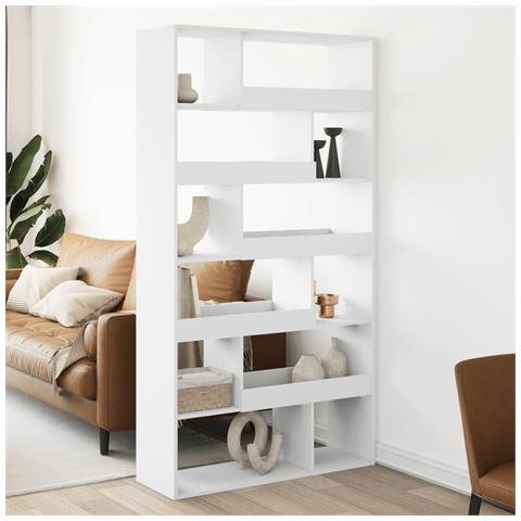 Divisorio Stanza Bianco 100x33x187,5 Cm In Truciolato - Foto 1