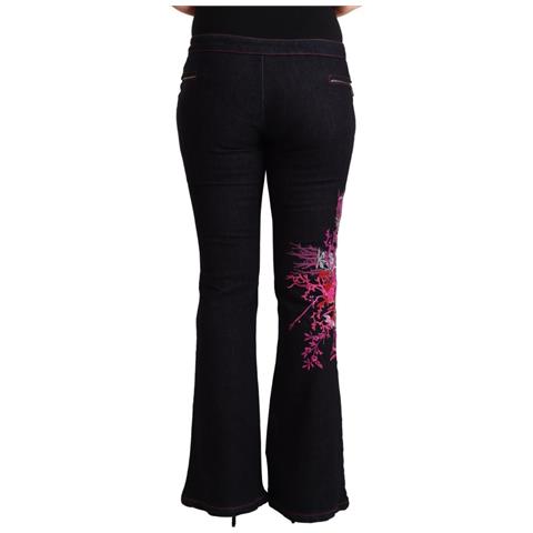 Jeans Svasati In Cotone A Vita Media In Cotone Nero - It48-xxl - Foto 3