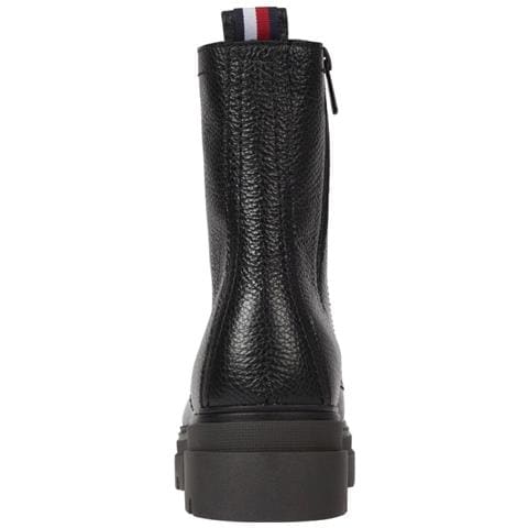 Mono Lace Up Boot Stivaletti Pelle Scarpe Donna Nero Eu 36, Fw0fw06732 Bds - Foto 2