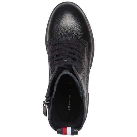 Mono Lace Up Boot Stivaletti Pelle Scarpe Donna Nero Eu 36, Fw0fw06732 Bds - Foto 3