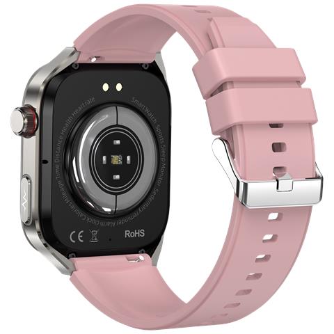 Smartwatch, Ecg, Frequenza Cardiaca, Pressione Sanguigna, Sonno, Contapassi, Cinturino In Silicone Pink - Foto 2