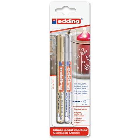 e-751 evidenziatore 2 pz Tipo di punta Oro, Argento - Foto 1