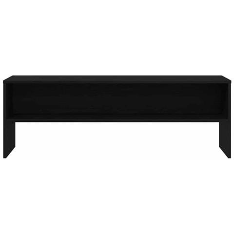 Mobile TV Rovere Nero 120x40x40 cm in Legno Multistrato - Foto 2