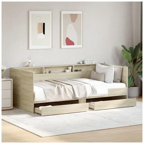 Divano Letto Con Cassetti Senza Materasso 75x190 Cm - Foto 1