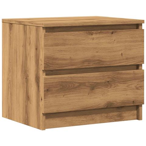 Comodino Rovere Artigianale 50x40x43.5 Cm In Legno Multistrato - Foto 2
