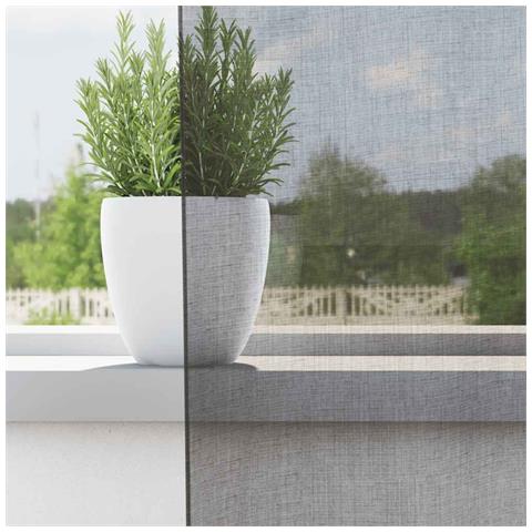 Tende In Voile Con Occhielli 2 Pz Grigio Scuro 140x245 Cm - Foto 3