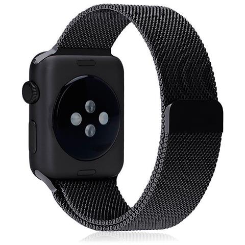 Dam  Cinturino In Metallo Compatibile Apple Watch 38/40/41mm 22x2x0,2 Cm. Colore Nero - Foto 2