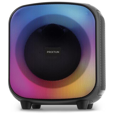 Prixton Altoparlante Portatile Jaia Con Bluetooth 40w, 1 Ingresso Per Microfono, Autonomia 9 Ore, Effetto Bass, Funzione Voice Cut, 6 Effetti Luminosi Led, Nero - Foto 1