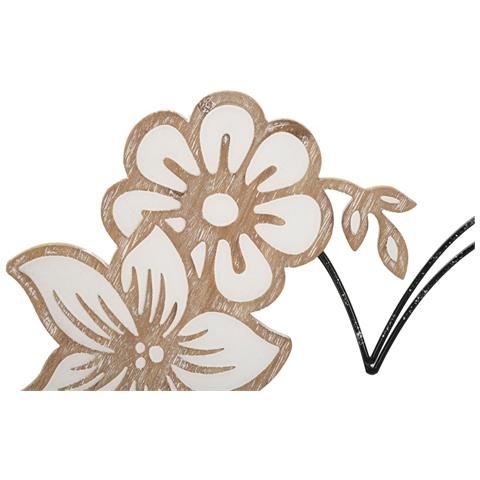 Decorazione In Metallo 3d Cuore 1 - Marrone - Metallo - 50x2x45 Cm - Foto 2