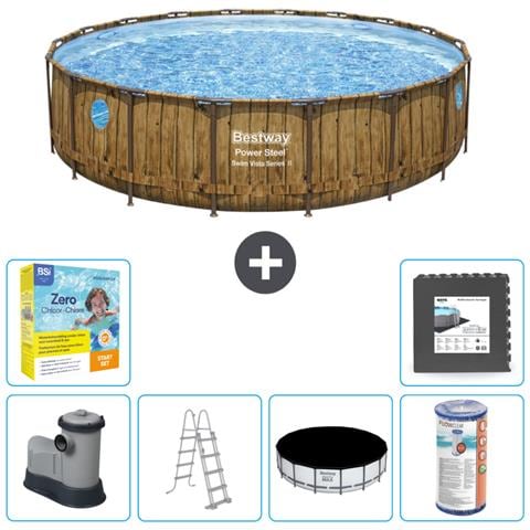 Piscina Fuori Terra - In Giro - 549x122 Cm - Bruin - Include Accessori Coordinati Cb35 - Foto 1