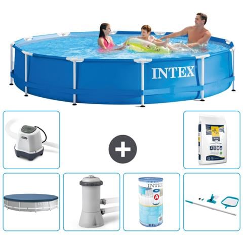 Piscina Fuori Terra - In Giro - 366x76 Cm - Blu - Include Accessori Coordinati A1567 - Foto 1