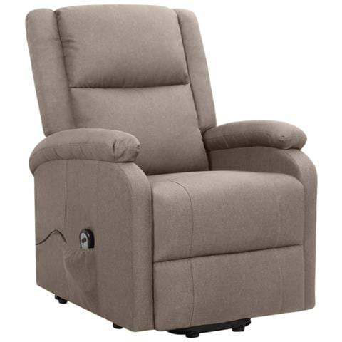 Poltrona Alzapersona Tortora In Tessuto - Foto 1