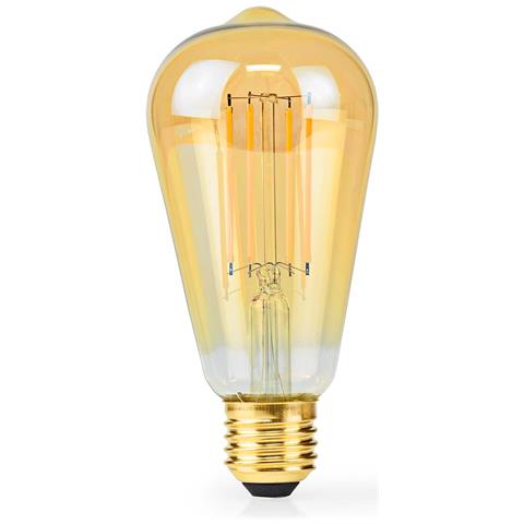 Lampadina A Filamento Led E27 St64 4,9 W 470 Lm Retro Dimmerabile, Dorato - Foto 2