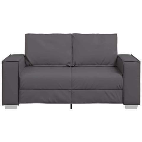 Divanetto grigio in pelle sintetica da 120 cm - Foto 2