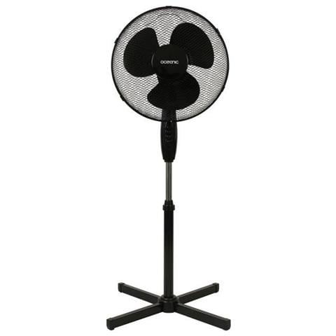 Ventilatore A Piantana - - 45 W - Ø 41 Cm - 3 Velocità - Oscillante - Basculante - Nero - Foto 1