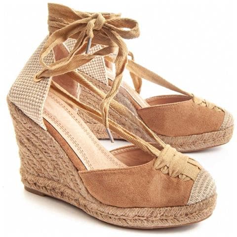 Wedge Sparta Spartasum3 Marrone Marrone Tessuto - Foto 1