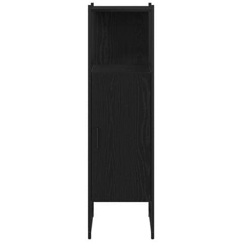 Set Mobili Bagno 4 Pezzi Quercia Nera Legno Ingegnerizzato - Foto 9