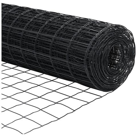 Recinzione Euro con 7 pali 0.6x10 m Acciaio Galvanizzato Grigio - Foto 9
