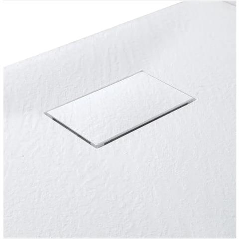 Piatto Doccia In Resina 90x90 Cm Smc Effetto Pietra Colore Bianco Cuba - Foto 2