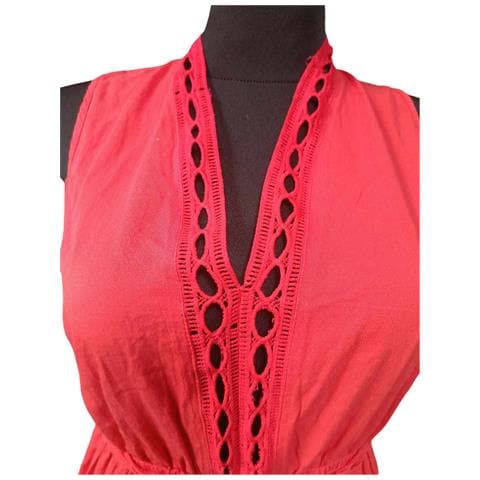 Tuta Con Shorts Senza Maniche Rosso S - Foto 7